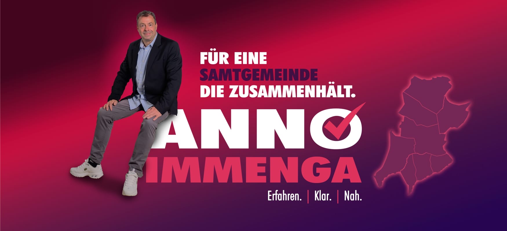 Anno Immenga Kampagnenmotiv: Für eine Samtgemeinde, die zusammenhält.